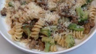 Rotini with Italian Sausage & Broccoli Skillet Supper Recipe ~ Noreen's Kitchen