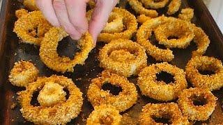 Best Onion Rings Recipe in the Oven ...healthier than fried