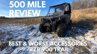 Polaris Rzr 900 Trail Fox Edition 500 Mile review - best accessories and our Rzr takes the PA Trails