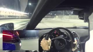 Mclaren 650s - Track Day - Yas Marina (HUGE FLAMES)