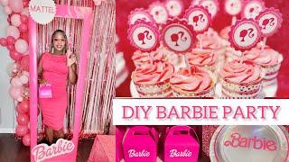 DIY Barbie Box and Party Prep with Me | How I Put Together a Barbie Party in 24 hrs. on a Budget