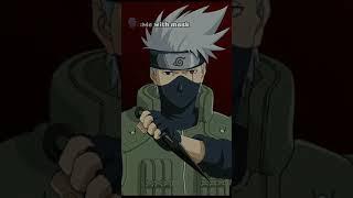 Kakashi Hatake with mask vs without mask #anime#animeedit#narutoshippuden#kakashi#kakashihatake