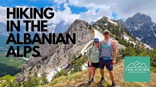 Hiking in the Albanian Alps (Peaks of the Balkans). Couple ultralight trekking video.