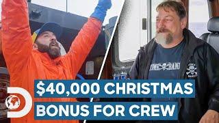 Johnathan Hillstrand Gives Crew $40,000 Bonus For Christmas | Deadliest Catch