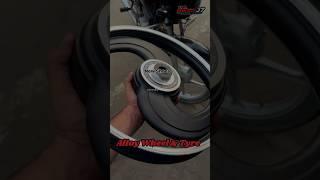 New Alloy Wheel Install In Splendar #shorts #shortvideo#splendor #modified #bike