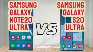 Samsung galaxy note20 ultra 5G vs Samsung galaxy S20 ultra 5G