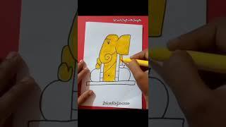 Ganesh drawing#very easy#art and Craft with Sangita#viralshorts