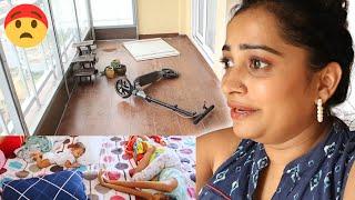 बाप रे Balcony में ये सब क्या हो गया!Indian Mom On Duty Vlogs