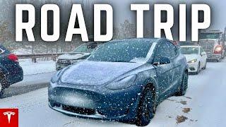 Tesla Model Y 2000 Mile EXTREME Weather Road Trip