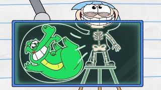 Sneaky Dragon X-Ray! | Cartoons for Kids | Boy & Dragon Compilations