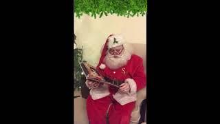 Sant reads, The Night before Christmas