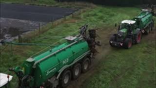 Epandage de lisier en duo dans le Finistère