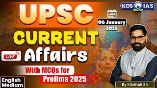 Current Affairs MCQs – 6 January 2025 | UPSC Current Affairs | Daily Current Affair | Kinshuk Sir