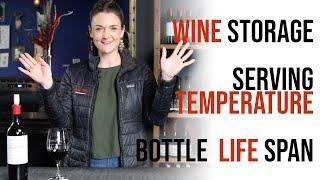 Questions & Answers - Episode 2 - Wine Storage - Temperatures - How Long Does Wine Last