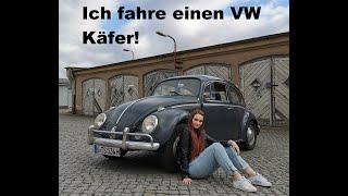 Ich fahre einen VW KÄFER OKRASA | Fahrvideo | Oldtimermädchen