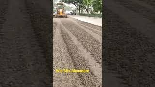 Wet Mix Macadam (WMM) road construction #wmm #roadwork #highwayengineering