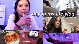 DAY IN MY LIFE VLOG: school, editing, activities, working out and more ⋆.ೃ࿔*