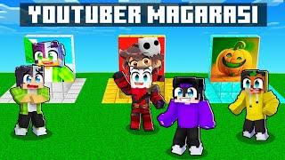 YOUTUBER MAĞARASINDA HAYATTA KALMAK! - Minecraft