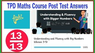 firki TPD Maths Course Post Test Answers