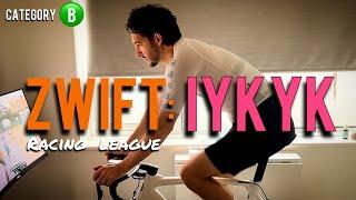 HOW DIFFICULT IS A CATEGORY B ZWIFT RACE FOR THE WEAKEST RIDER?