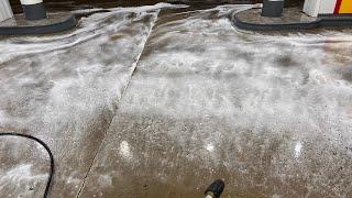 MAKE THOUSANDS DOING THIS! HOW TO PROPERLY PRESSURE WASH A GAS STATION WITH @littlespressurewashing