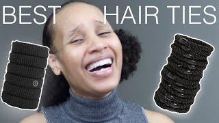 BEST Hair Ties For THICK Hair | 3c hair