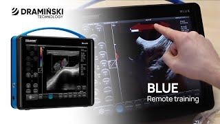 Remote ultrasound training. DRAMIŃSKI BLUE ultrasound scanner (en)