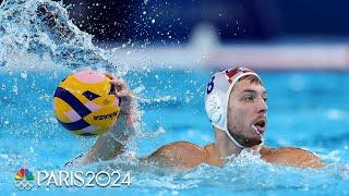 Unbeaten no more! Croatia stuns Spain in men's water polo quarterfinal | Paris Olympics | NBC Sports