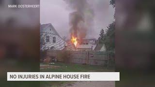 No injuries reported in Alpine house fire