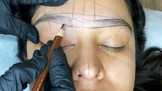 Microblading Transformation (with brow mapping) - Episode 21