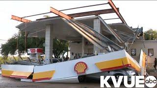 Canopy collapses at Shell Gas Station in northwest Austin