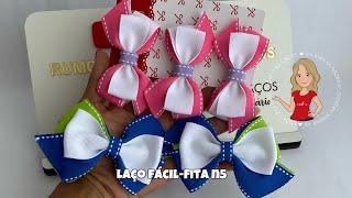 LAÇO FÁCIL PARA INICIANTES| FITA N5 | #diy #pap #laços