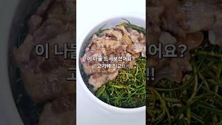 이 나물 드셔보셨어요? 꼭 드셔보세요
