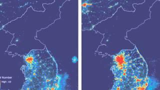 Satellitenbilder zeigen, wie arm Nordkorea wirklich ist