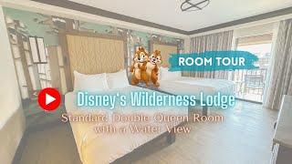 Disney’s Wilderness Lodge Standard Room Tour | Double Queen Bed with Water View