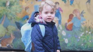 Prince George's first day at nursery, Kate shares two pictures