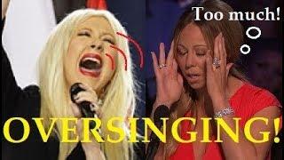 Female Singers OVERSINGING!! (too much!)