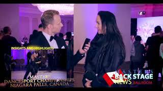 Julia Polai interview for Ballroom BackStage at Masters Dancesport Championships 2018