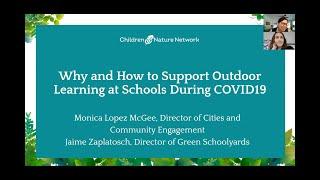 Why and How to Support Outdoor Learning at Schools During COVID19