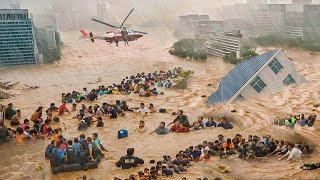 No Mercy: 500,000 Trapped as Massive Flooding Turns Chinese Cities Into Lakes!