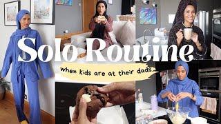 SOLO ROUTINE WHEN KIDS ARE AT THEIR DADS| morning routine, modest haul + bake cookies with me!