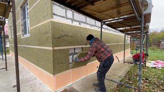 САЙДИНГ С УТЕПЛЕНИЕМ /SIDING WITH INSULATION 200 m2 СВОИМИ РУКАМИ