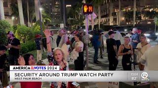 Trump campaign holds watch party in West Palm Beach