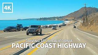 [4K] PACIFIC COAST HIGHWAY - Driving from Santa Monica to Point Dume State Beach, Malibu, California