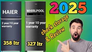 Whirlpool 327 ltr VS Haier 358 ltr double door Refrigerator Review 2025