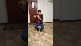 Beautiful flute playing ..