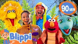 Blippi's Day on Sesame Street!  | Educational Songs For Kids