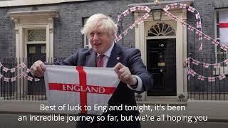 Boris Johnson sends message to England team ahead of Euro 2020 final