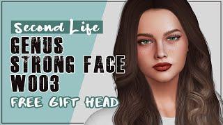 GENUS Strong Face W003  - FREE GIFT HEAD - 2024 - SECOND LIFE