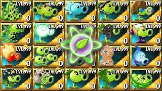 All PEA Plants Vs Team Frozen Zombies - Who Will WIn? - PVz 2 Plant vs Plant